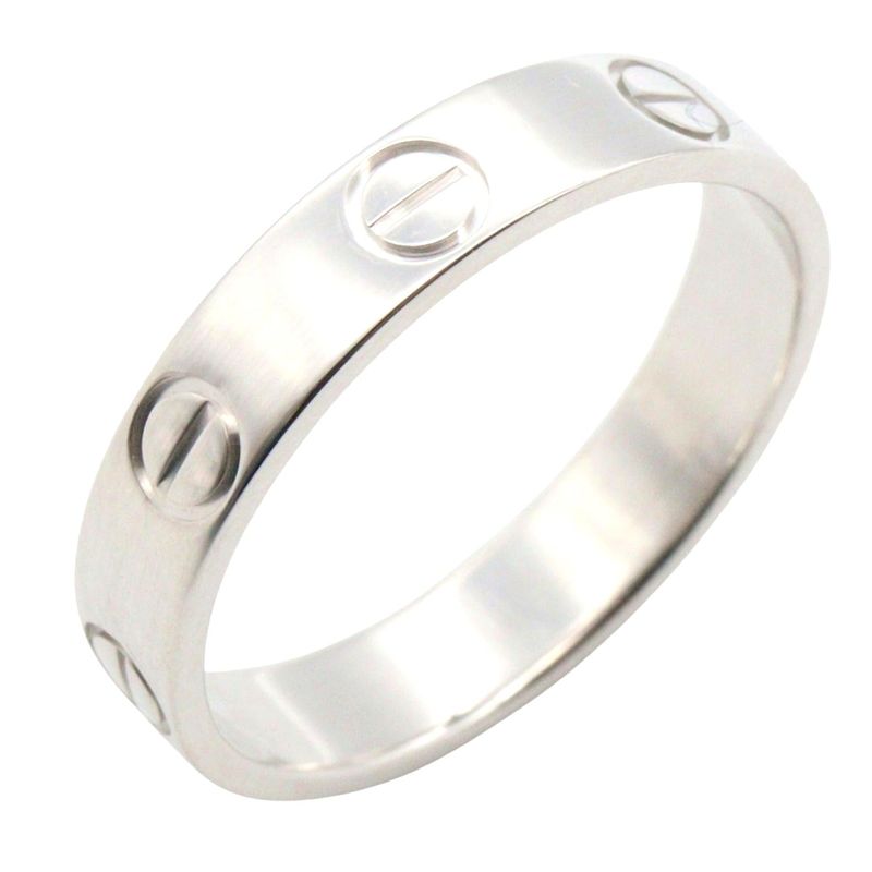 Cartier Mini Love Ring K18wg White Gold